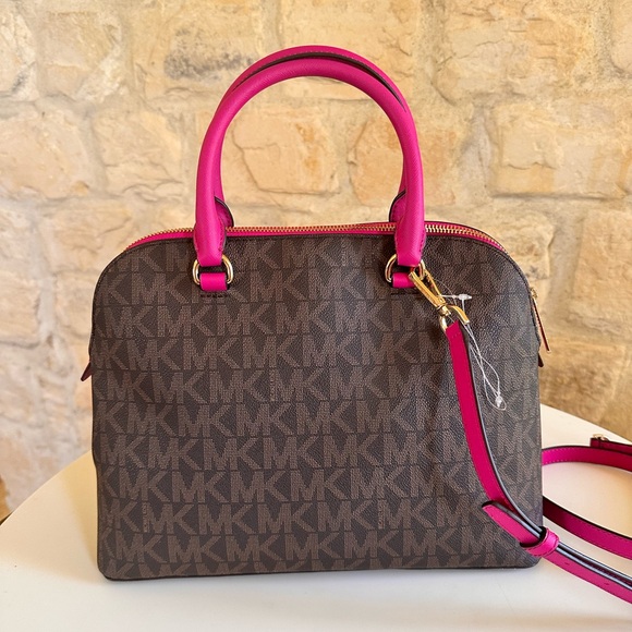 Michael Kors Brown and Pink Women's Bag Set - Picture 10 of 11